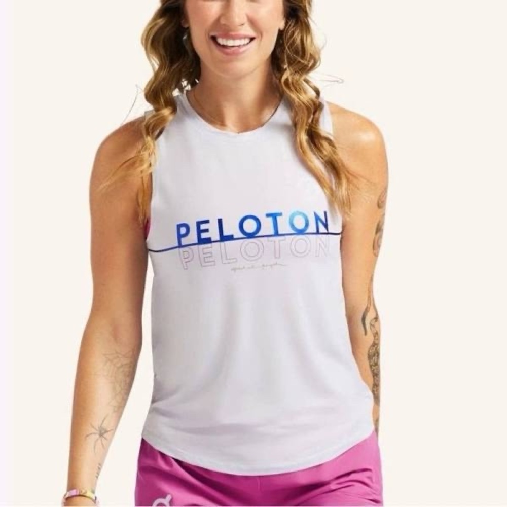 Peloton x Spritual Gangster Active Muscle Tank in Lavender size L, LIKE NEW